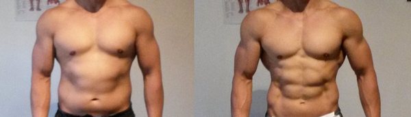 Before and after steroids
