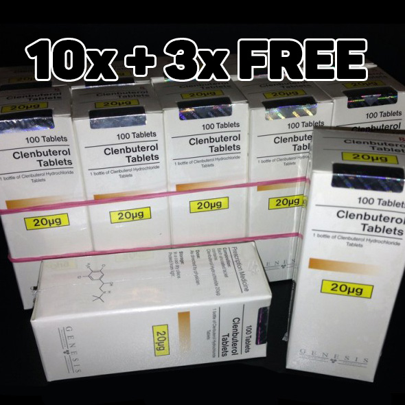 10x + 3x Free Clenbuterol tablets, Genesis